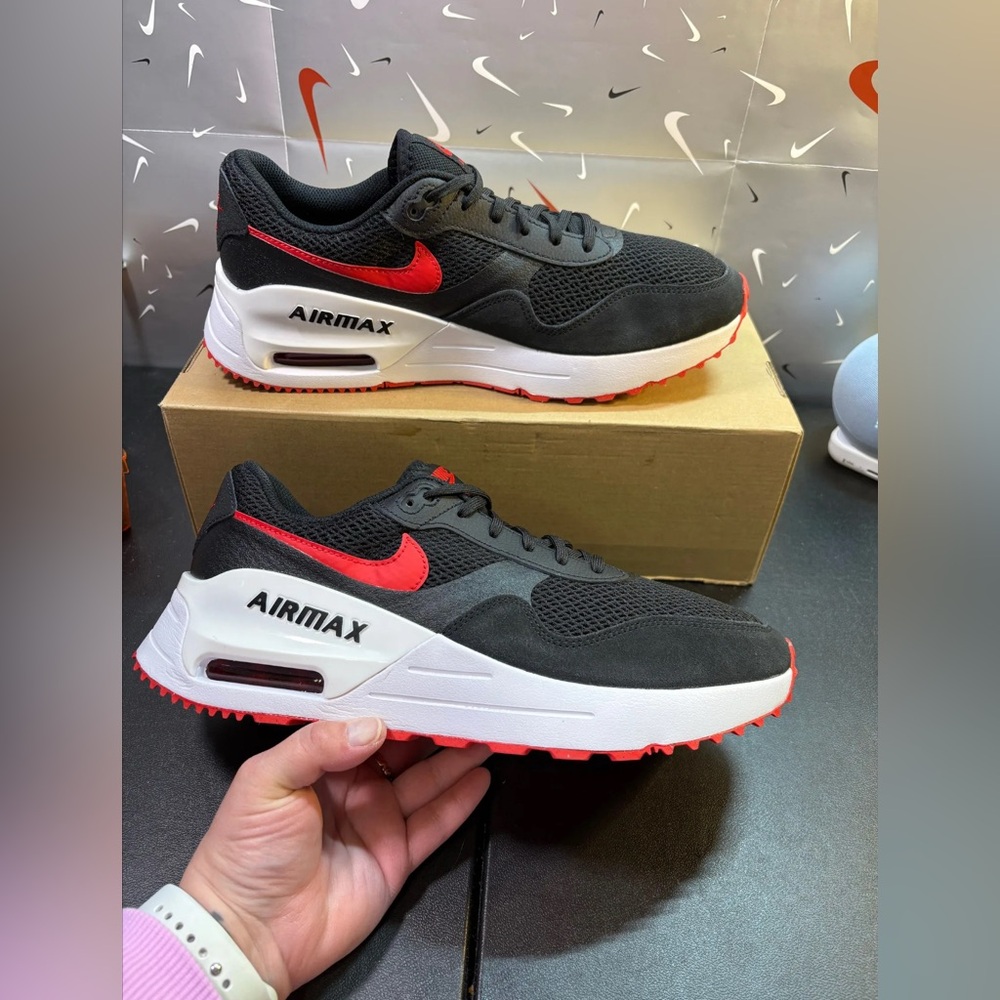 Nike Air Max SYSTM Black/University Red-White